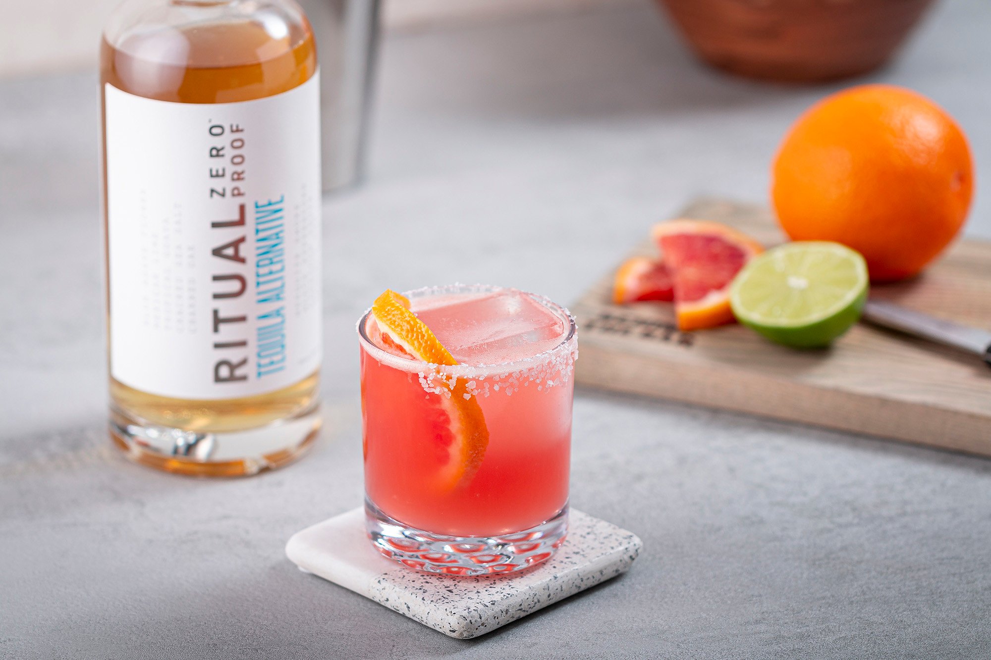 blood orange non-alcoholic margarita