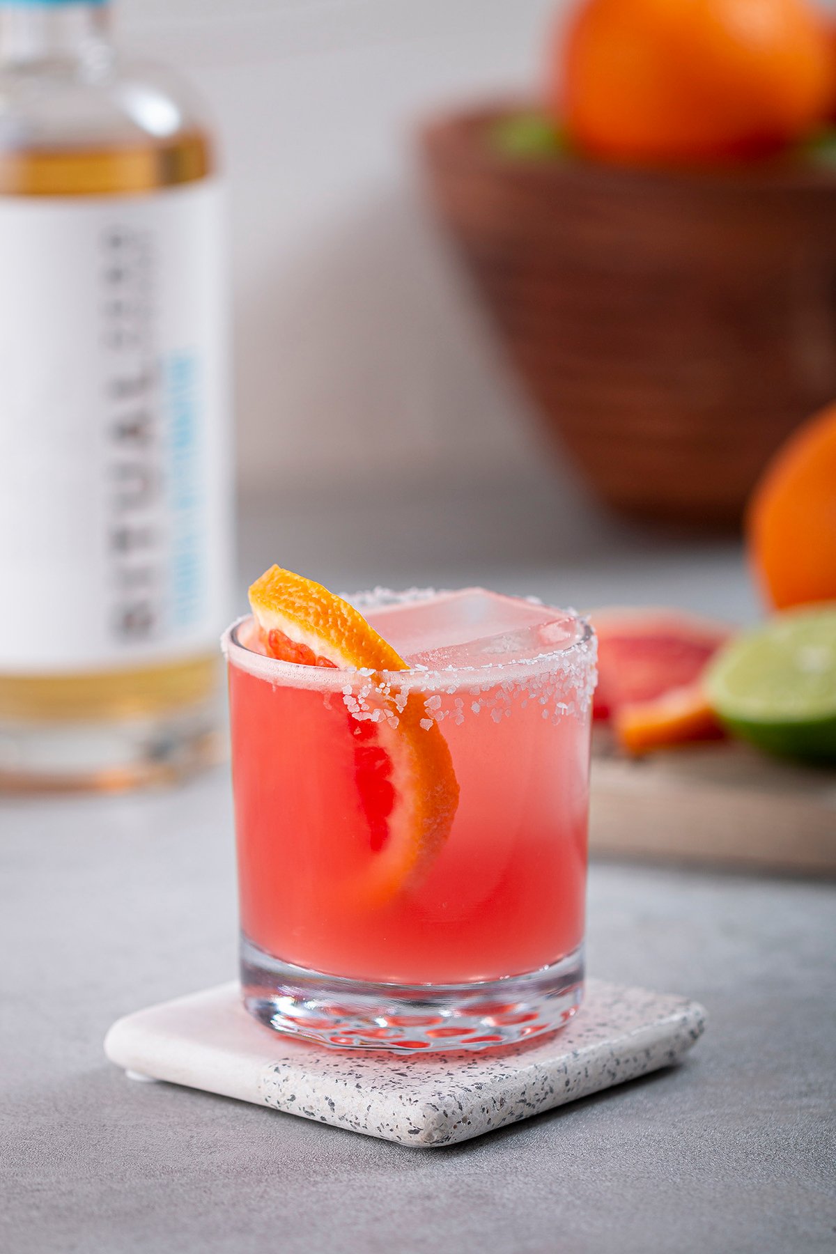 Blood Orange NonAlcoholic Margarita Cocktail Recipe