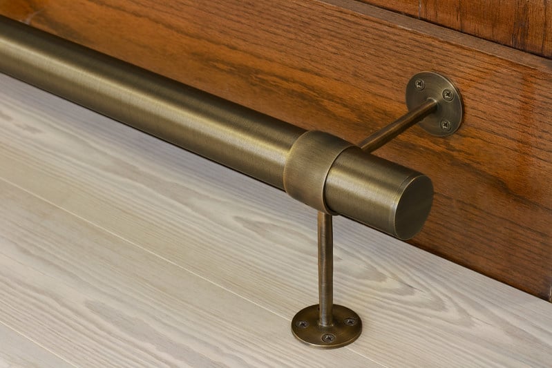 how to attach bar foot rail end caps