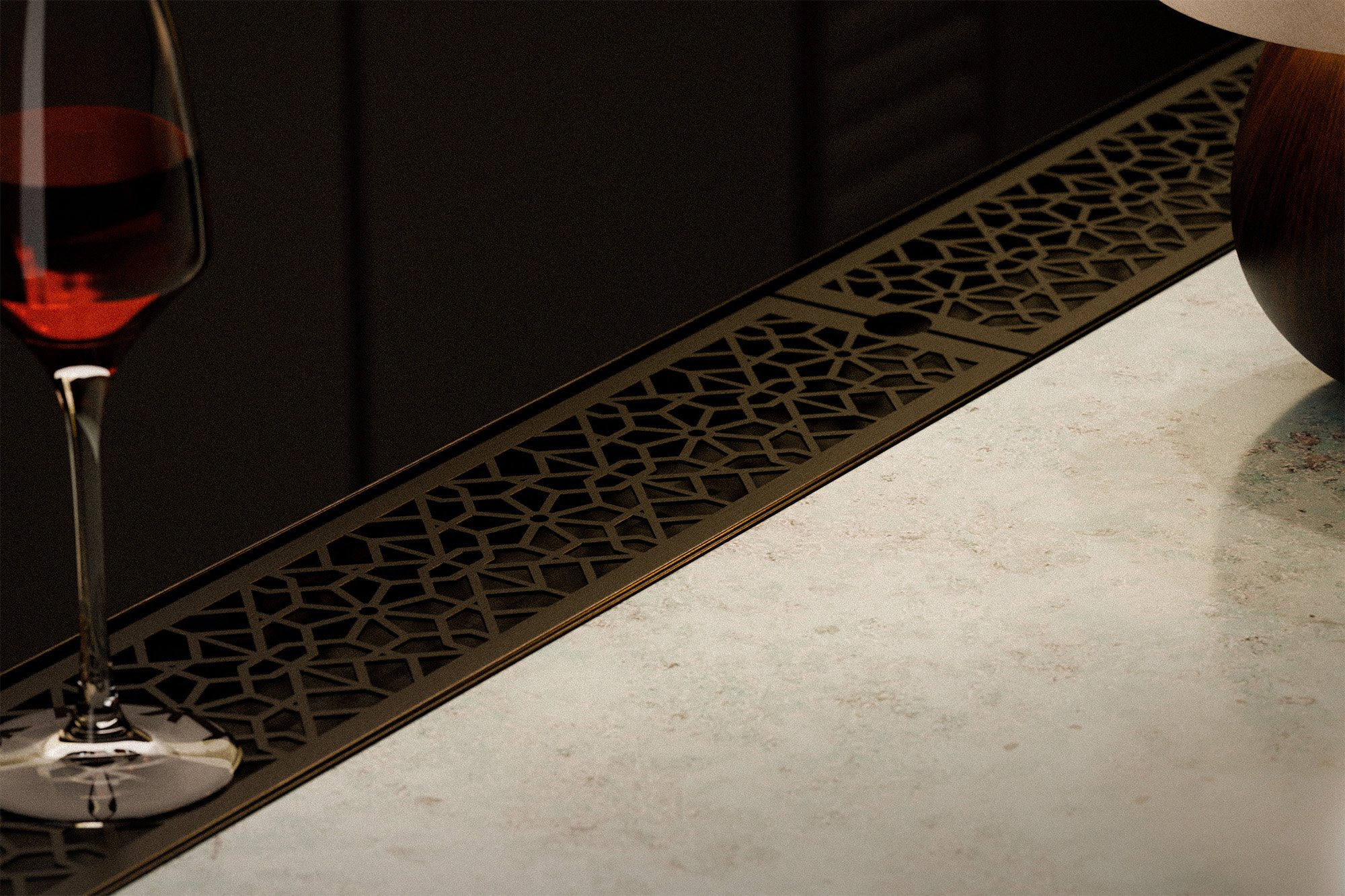 antique brass bar drink rail