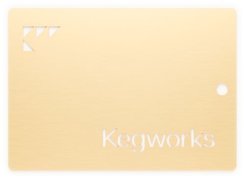 Brushed Brass Cerakote Sample Chip 1