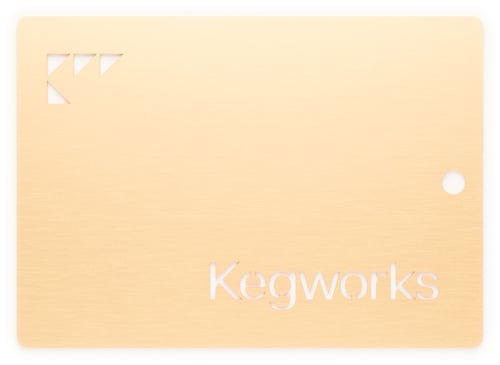 Brushed Brass Sample Chip 1