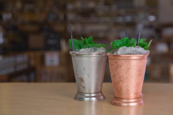 Mint Juleps on counter top