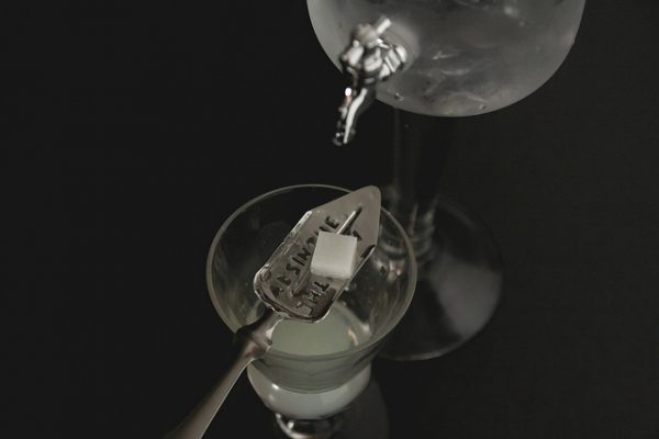 The absinthe drip method in action.