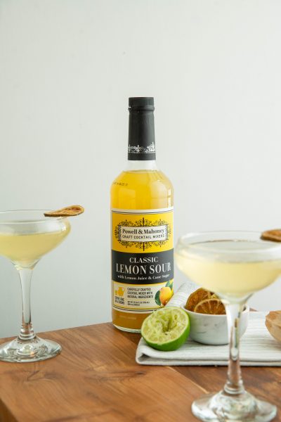 Sparkling Lemon Lime Cocktail Vertical Image
