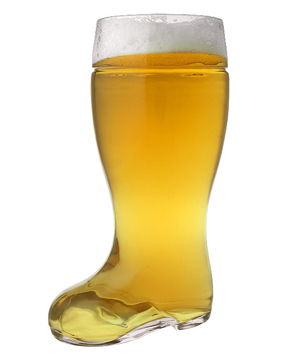 glass beer boot