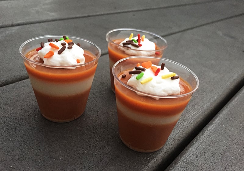 pumpkin spiced latte jello shots