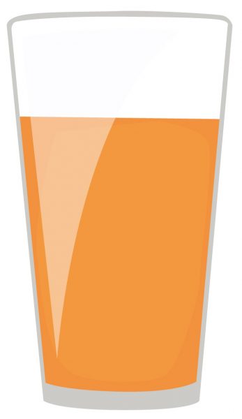 a glass of flat beer