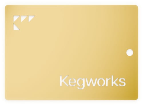 Polished Brass Sample Chip 1