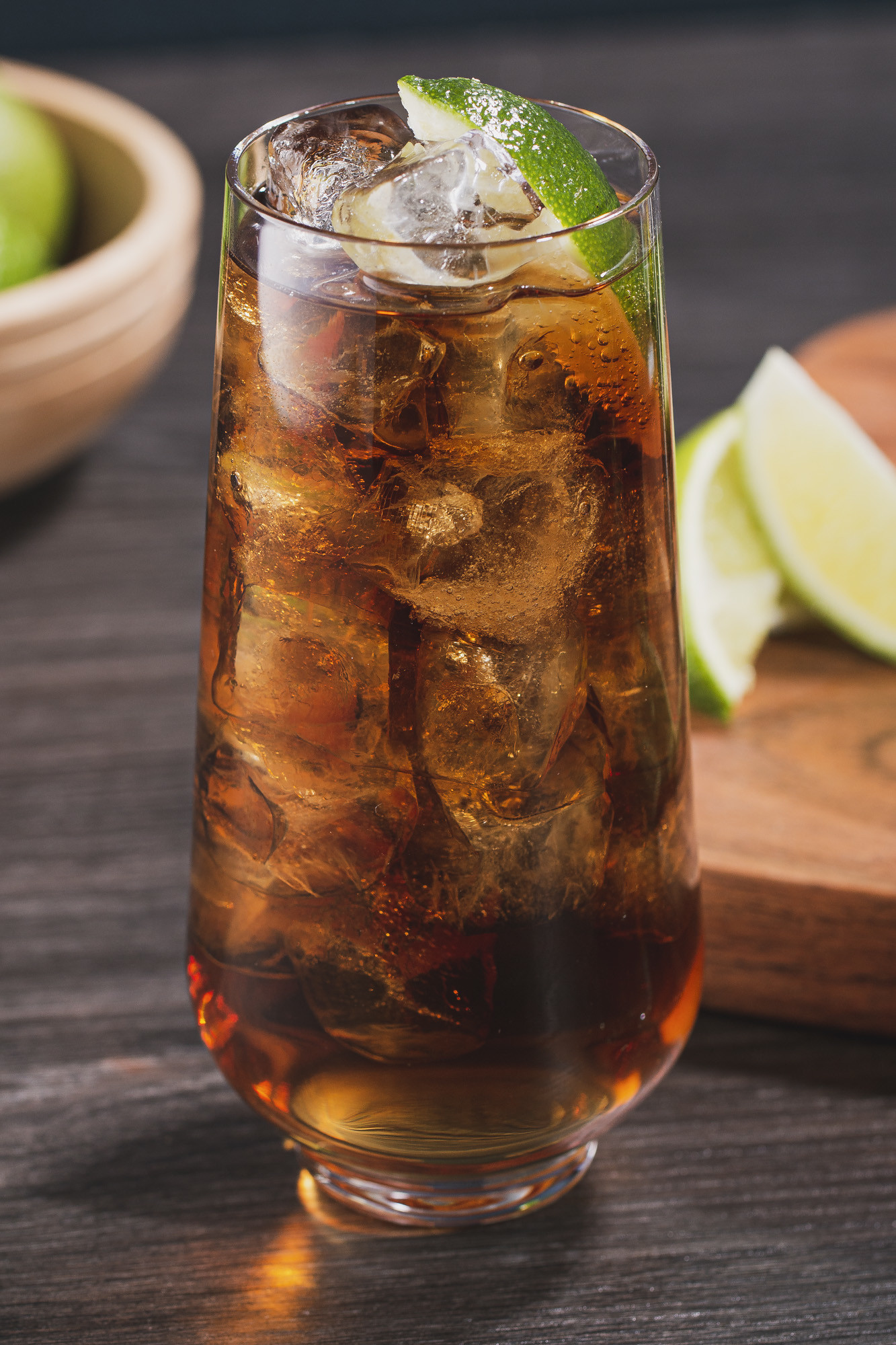 distiller cola rum and lime