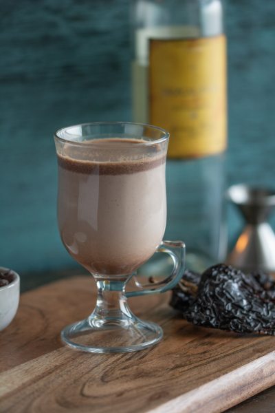 Mexican Hot Chocolate on cutting board