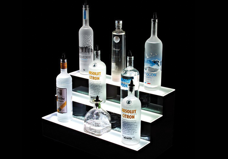 led liquor shelf