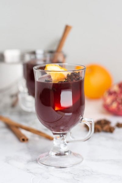 orange pomegranite mulled wine