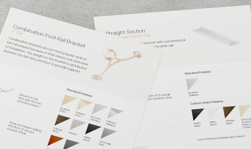 Spec Sheet Flat Lay Resource